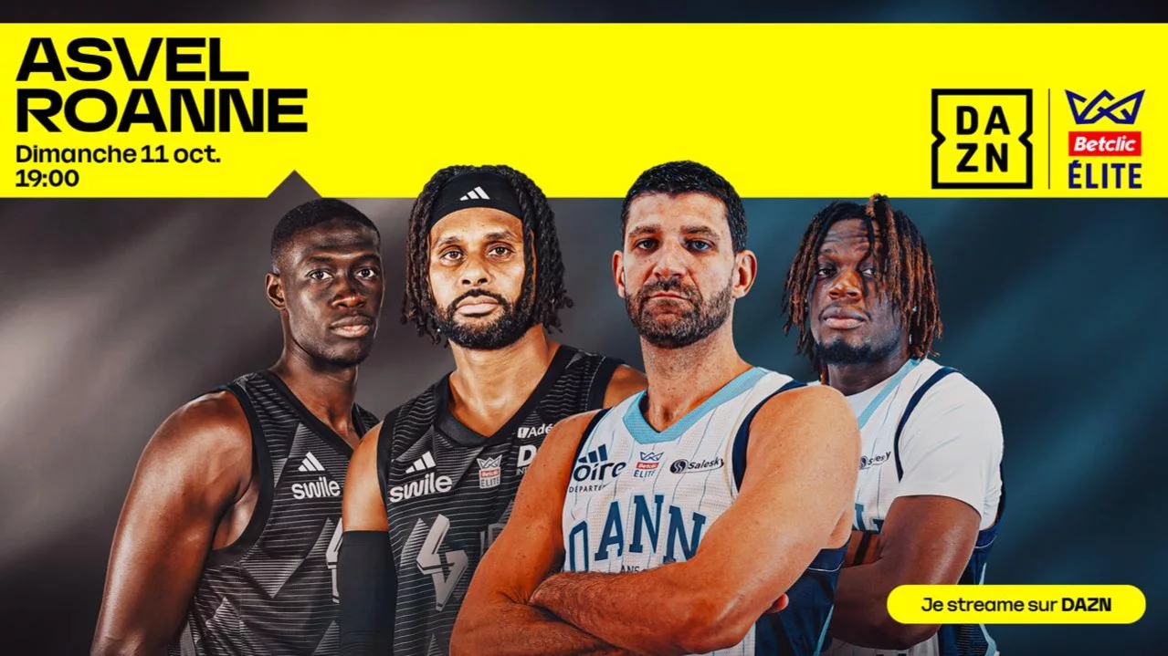 ASVEL - Roanne sur DAZN