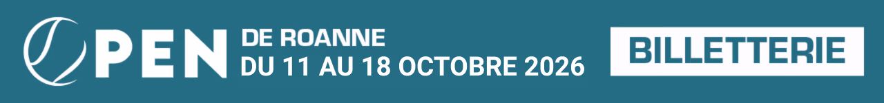 Open de Roanne, du 11 au 18 octobre 2026 — billetterie